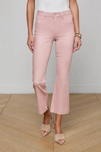KENDRA H/R CROPPED FLARE COATED JEAN