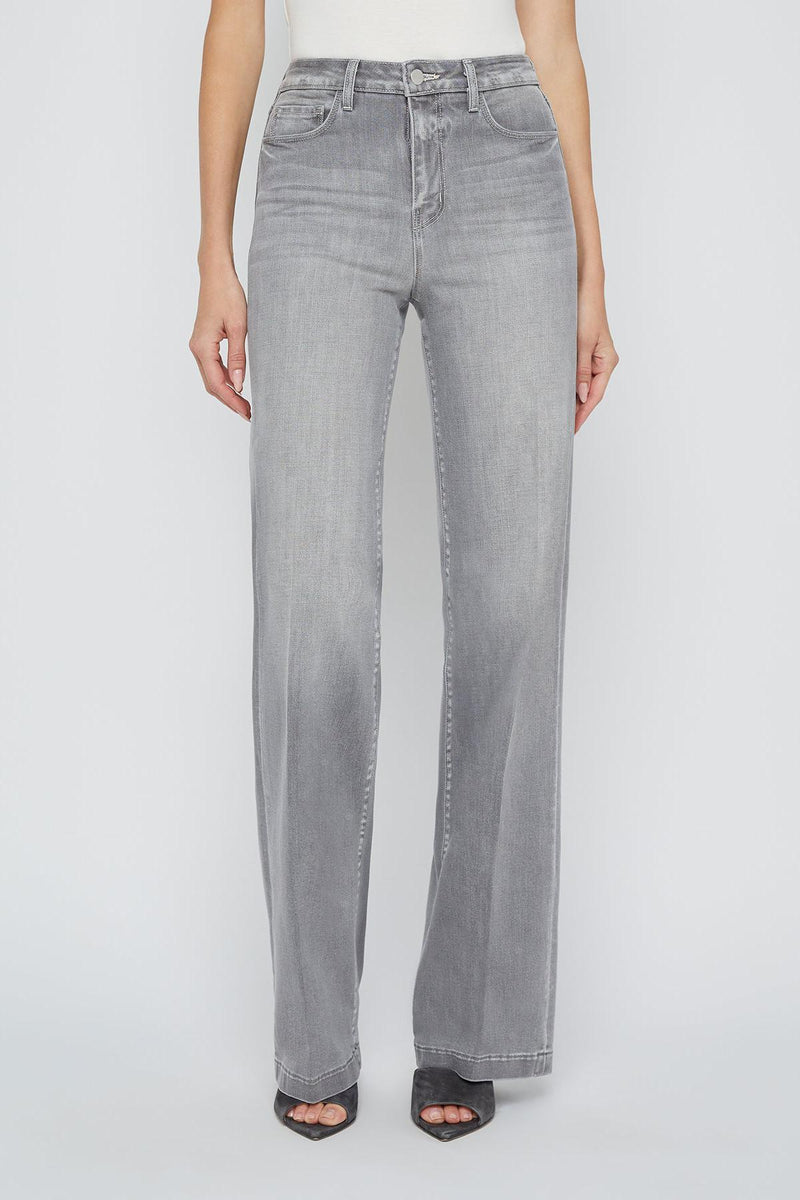 L'AGENCE CLAYTON HIGH RISE WIDE LEG JEAN IN BARRON