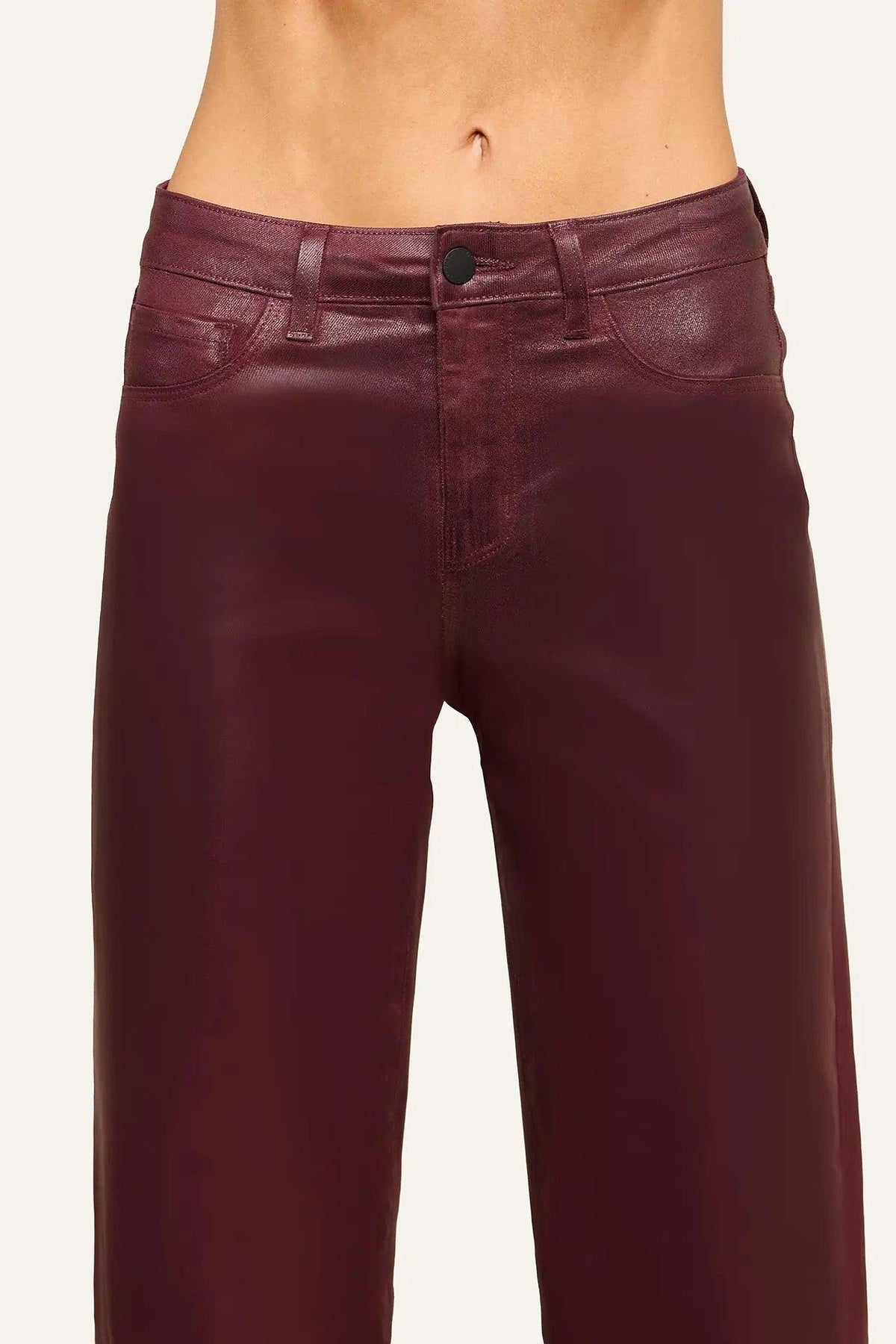 CLAYTON H/R COATED WIDE LEG JEAN