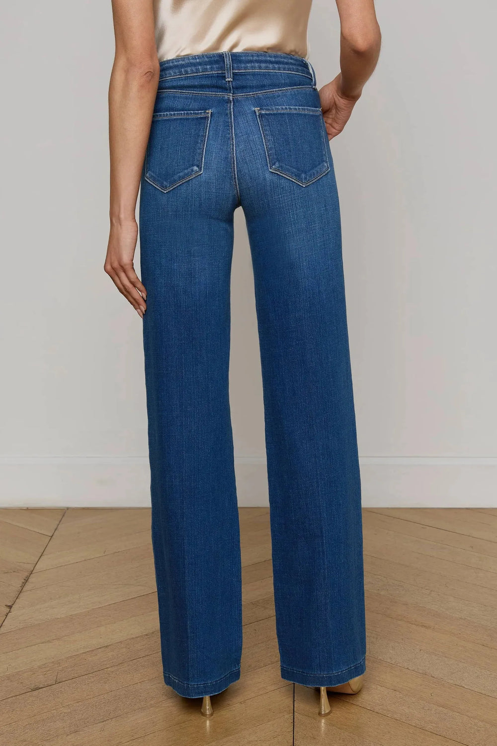 CLAYTON H/R WIDE LEG JEAN