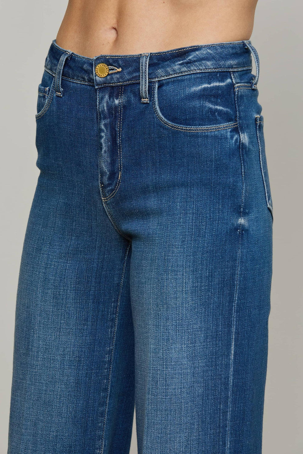 CLAYTON H/R WIDE LEG JEAN