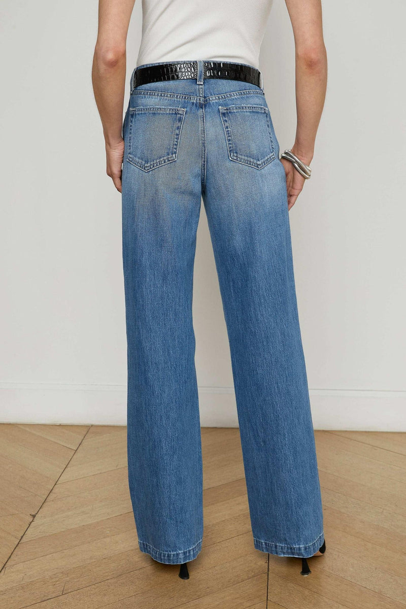 CLAYTON H/R WIDE LEG JEAN