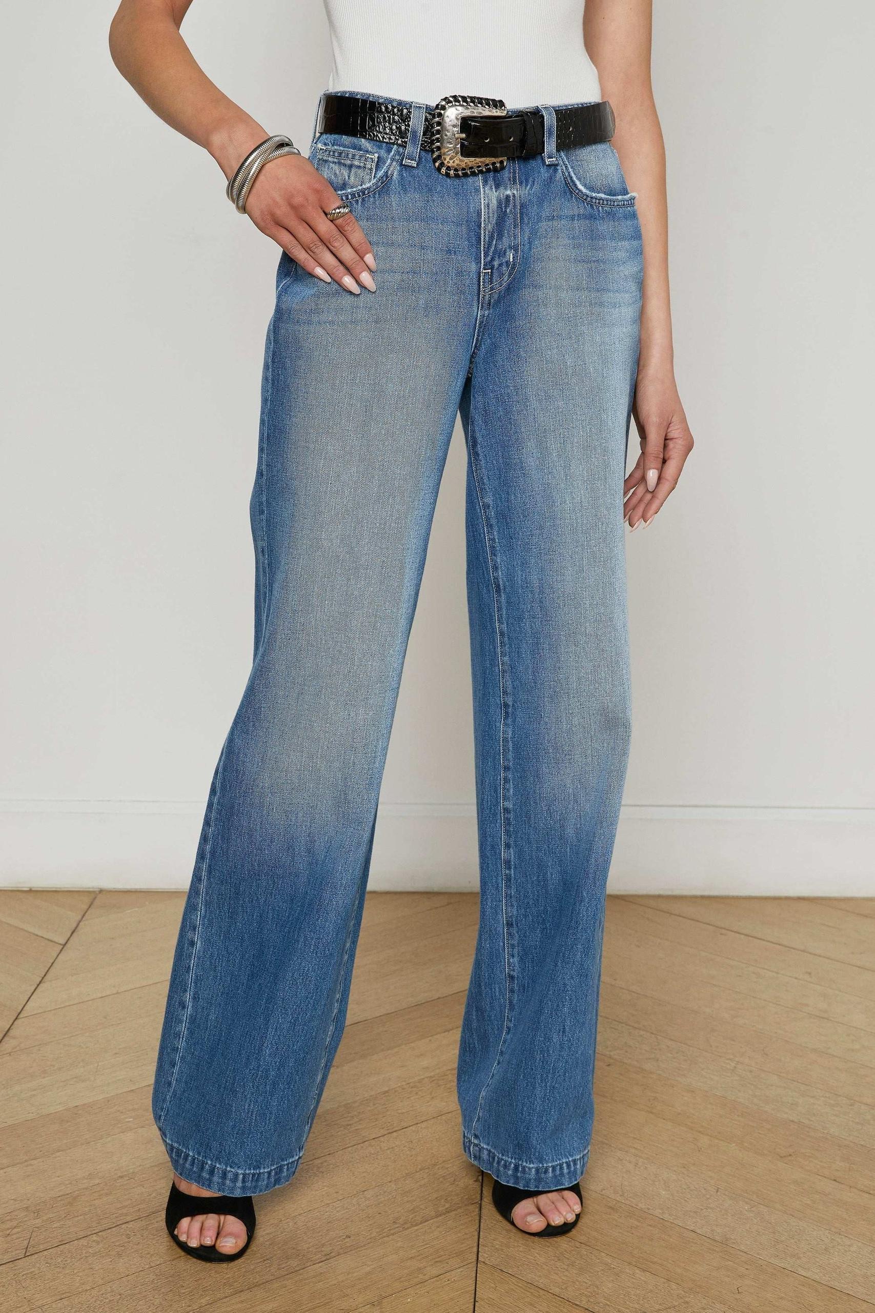 CLAYTON H/R WIDE LEG JEAN