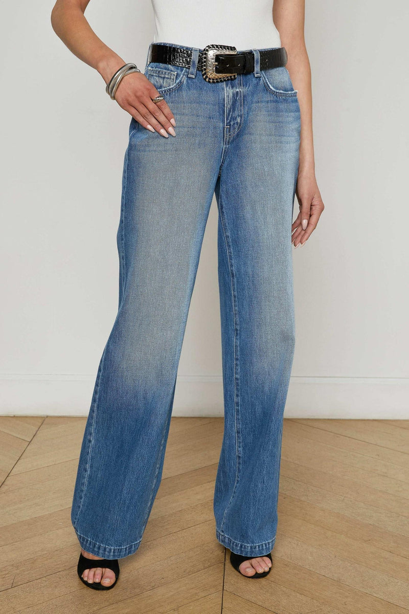CLAYTON H/R WIDE LEG JEAN
