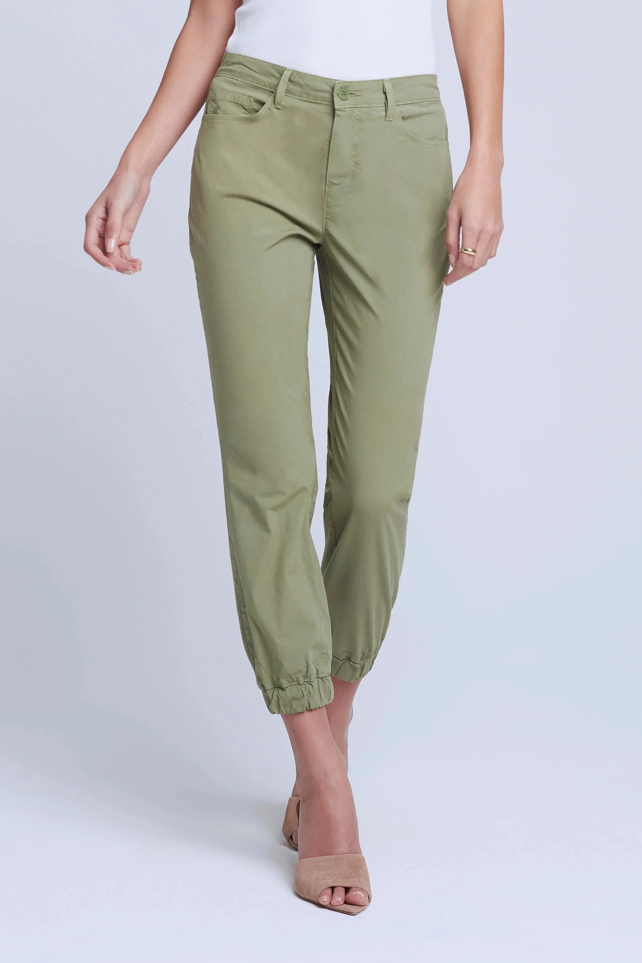 L'AGENCE MIRABEL M/R FLIGHT PANT IN SOFT ARMY