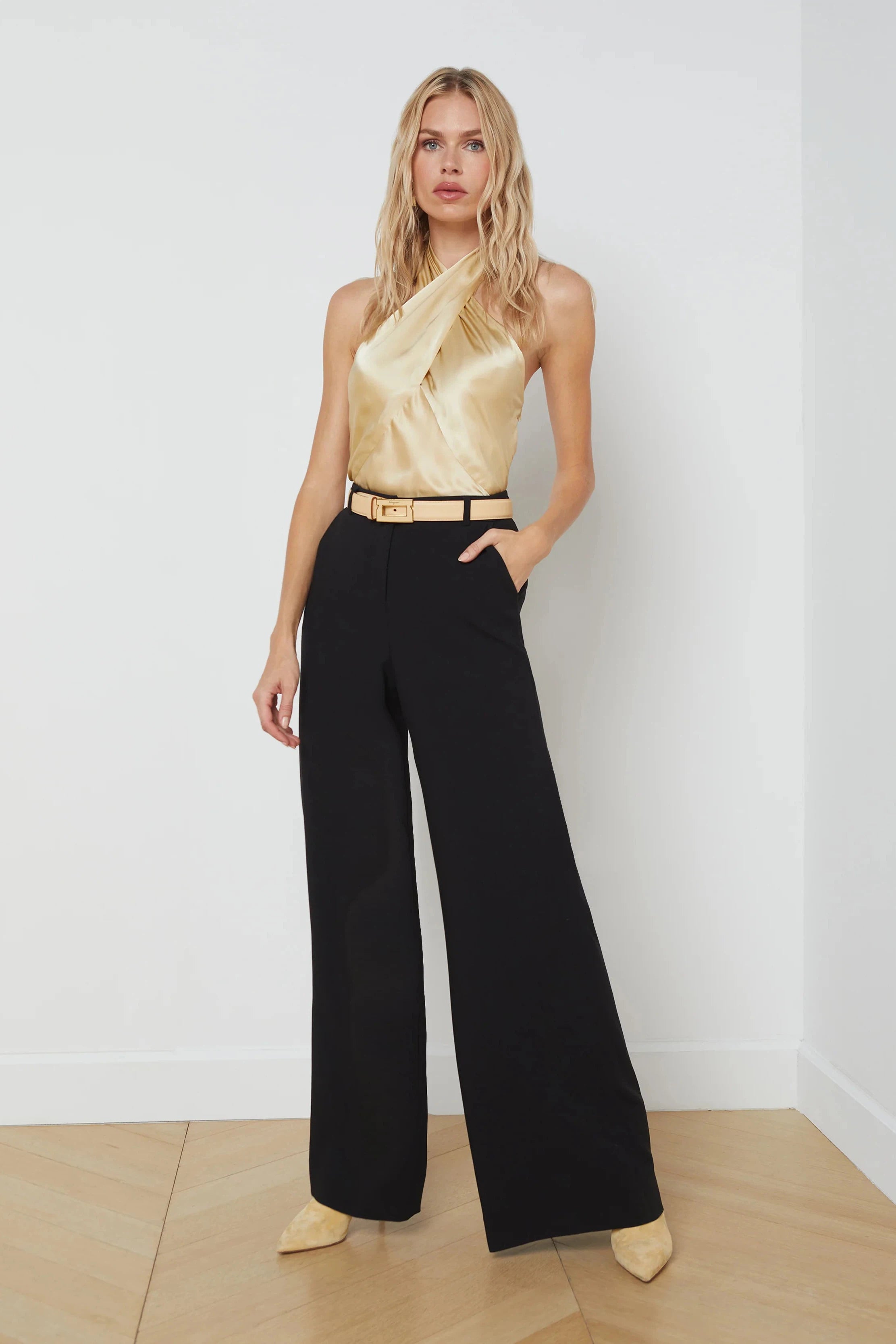 L'AGENCE LIVVY TUX TROUSER IN BLACK