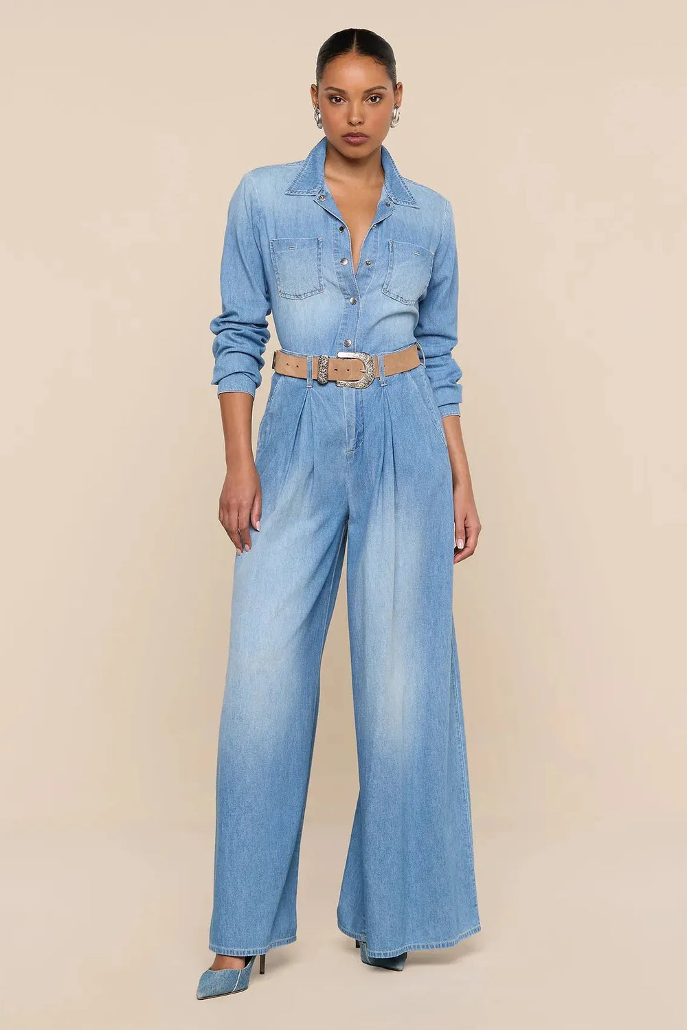 LORENZA HIGH RISE PALAZZO PANT