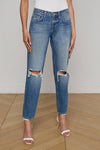NEVIA LOW RISE SLOUCHY STRAIGHT LEG JEANS