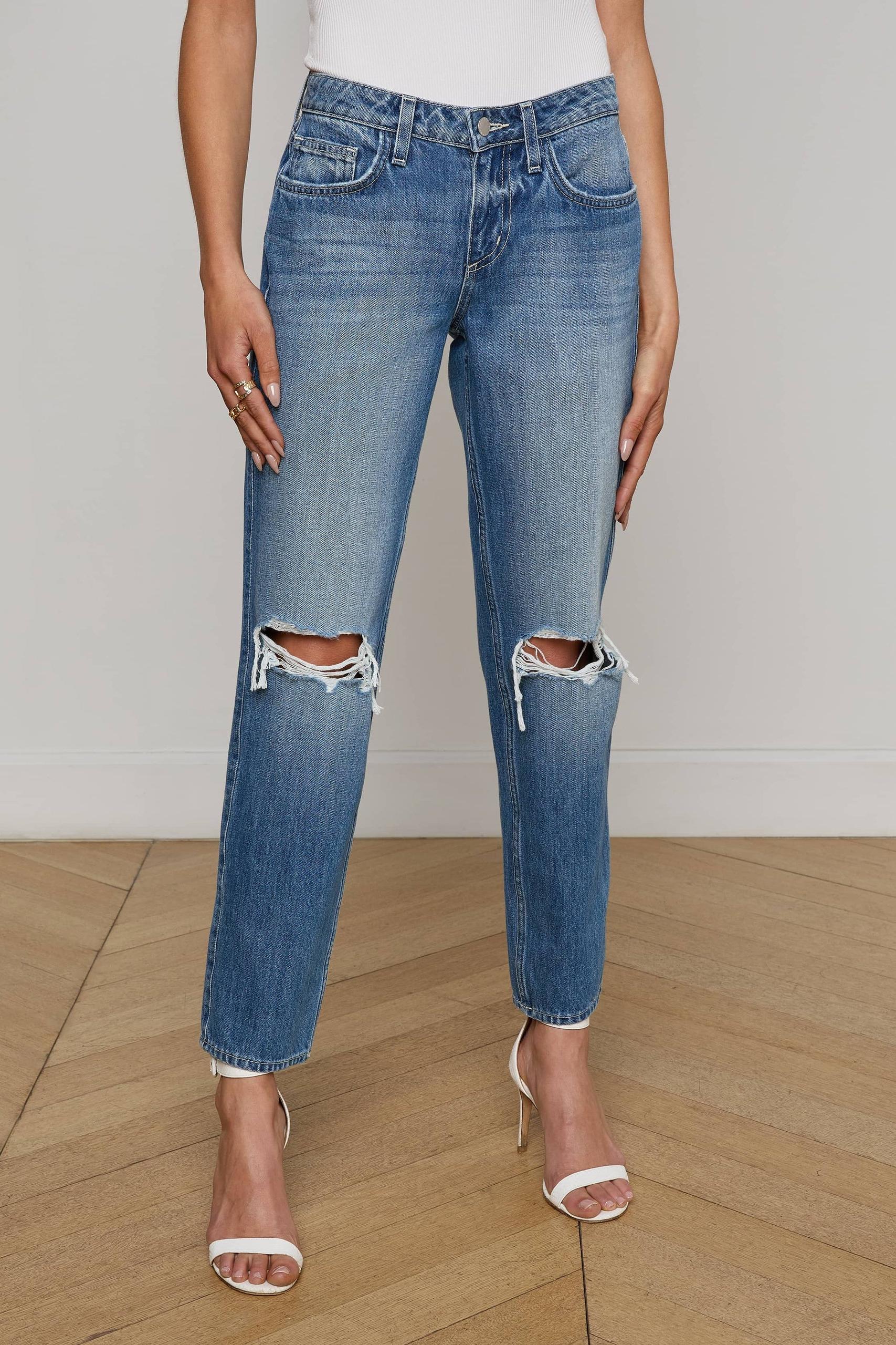 NEVIA LOW RISE SLOUCHY STRAIGHT LEG JEANS