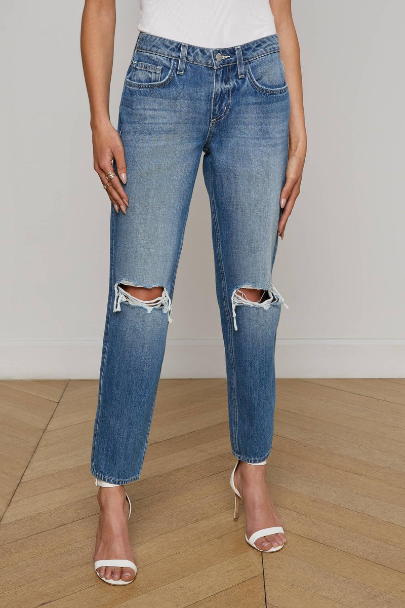 NEVIA LOW RISE SLOUCHY STRAIGHT LEG JEANS