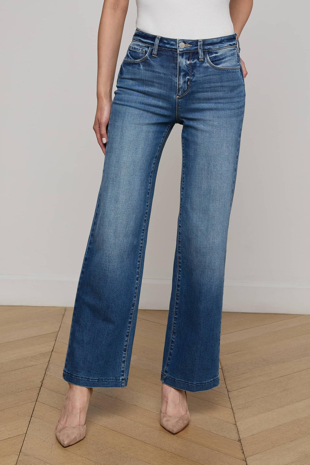 SCOTTIE H/R WIDE LEG JEAN