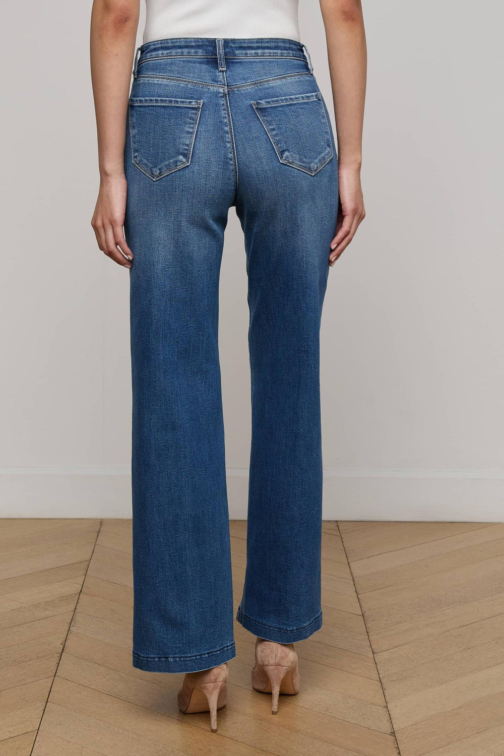 SCOTTIE H/R WIDE LEG JEAN