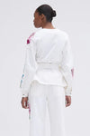 PATBO POPPY DENIM JACKET IN OFF WHITE