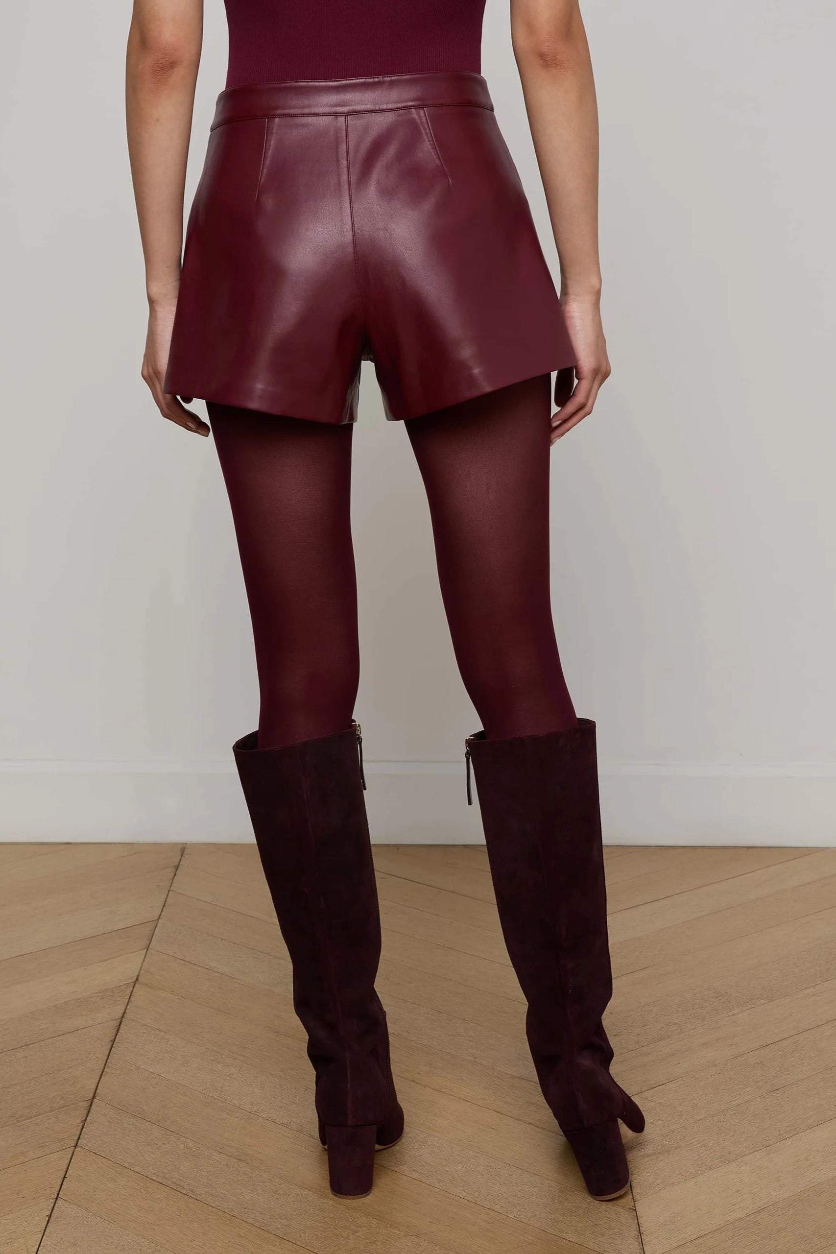 DIONNE FAUX LEATHER SHORT