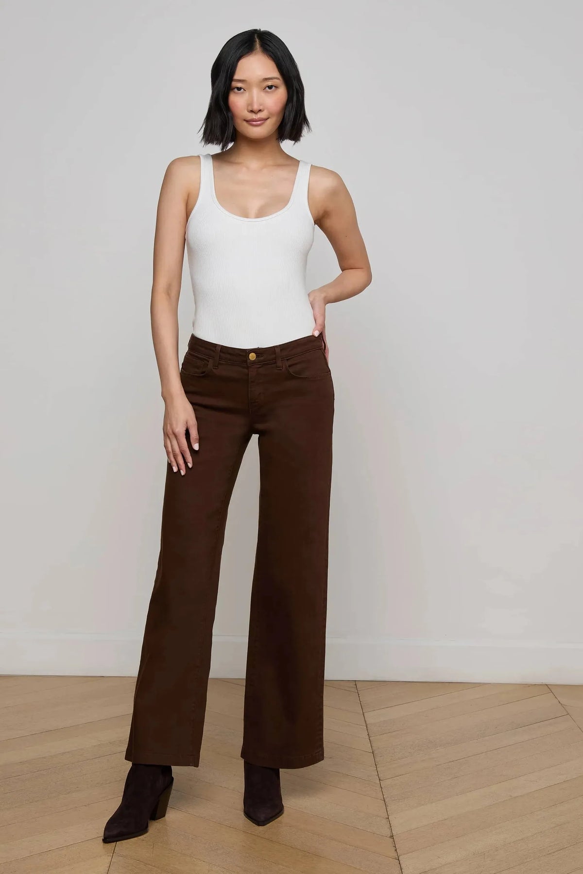 JOANNE LOW RISE WIDE LEG JEAN