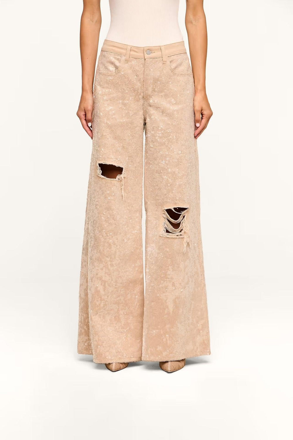 QUINCY WIDE LEG SEQUIN JEAN
