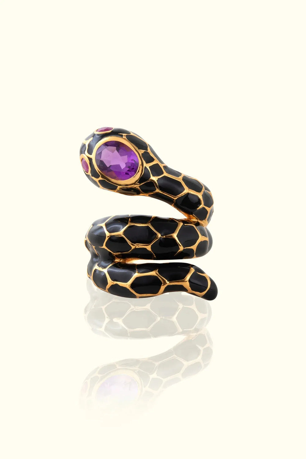 18K GOLD PLATED ANAKONDA RING