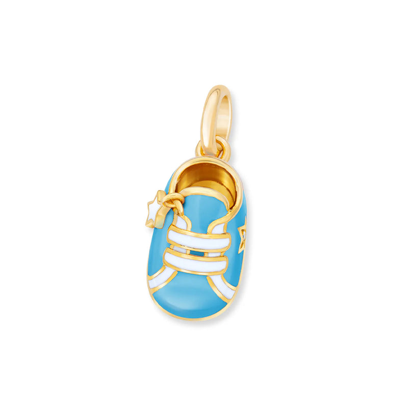 AARON BASHA VERMEIL LIGHT BLUE SNEAKER CHARM