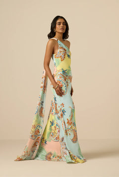 ONE SHOULDER YUTI SASH DRESS