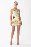 RONNY KOBO TOPAZ DRESS IN MARBLE PRINT MULTI