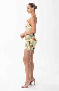 RONNY KOBO TOPAZ DRESS IN MARBLE PRINT MULTI