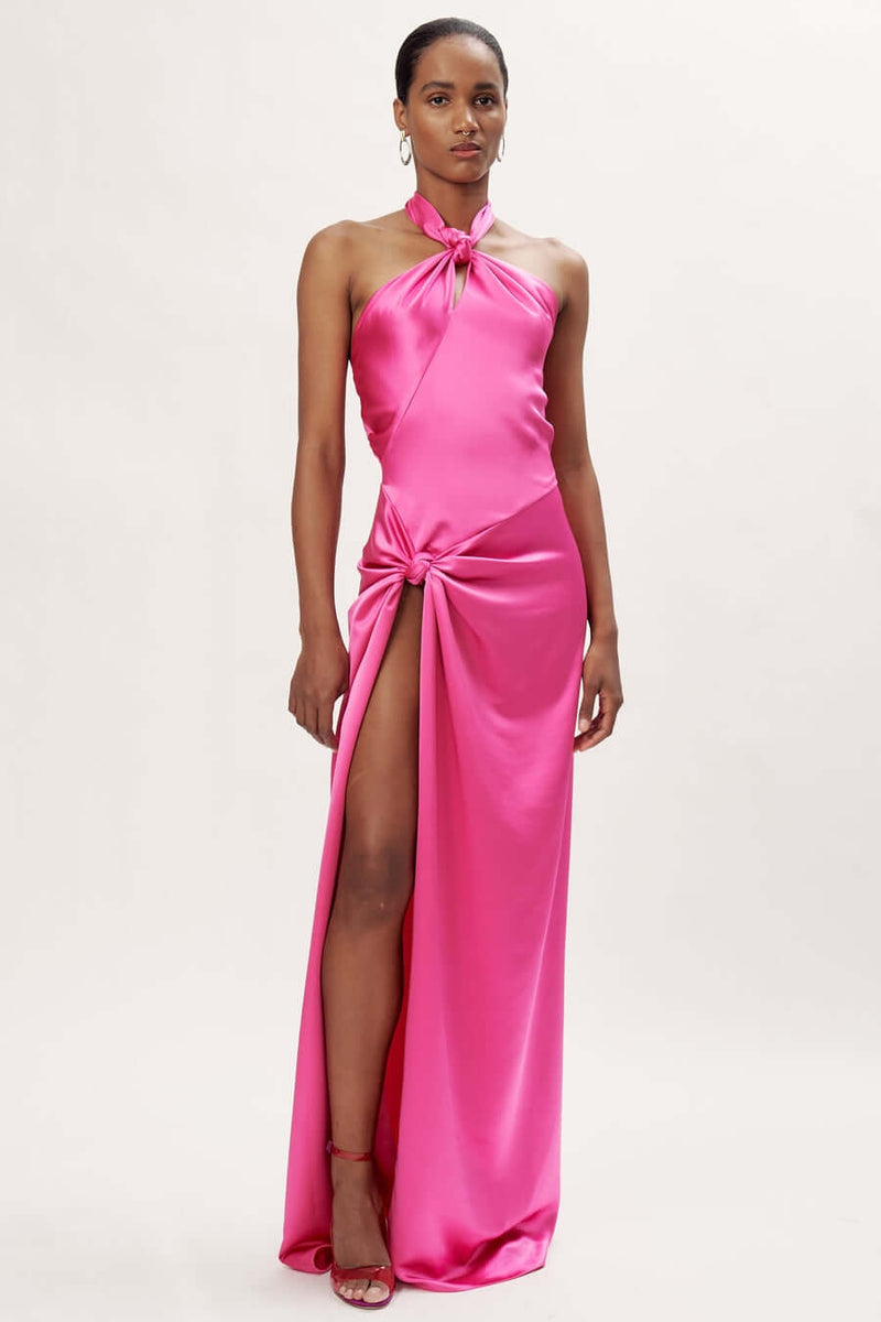 RONNY KOBO ZADENA DRESS IN HOT MAGENTA
