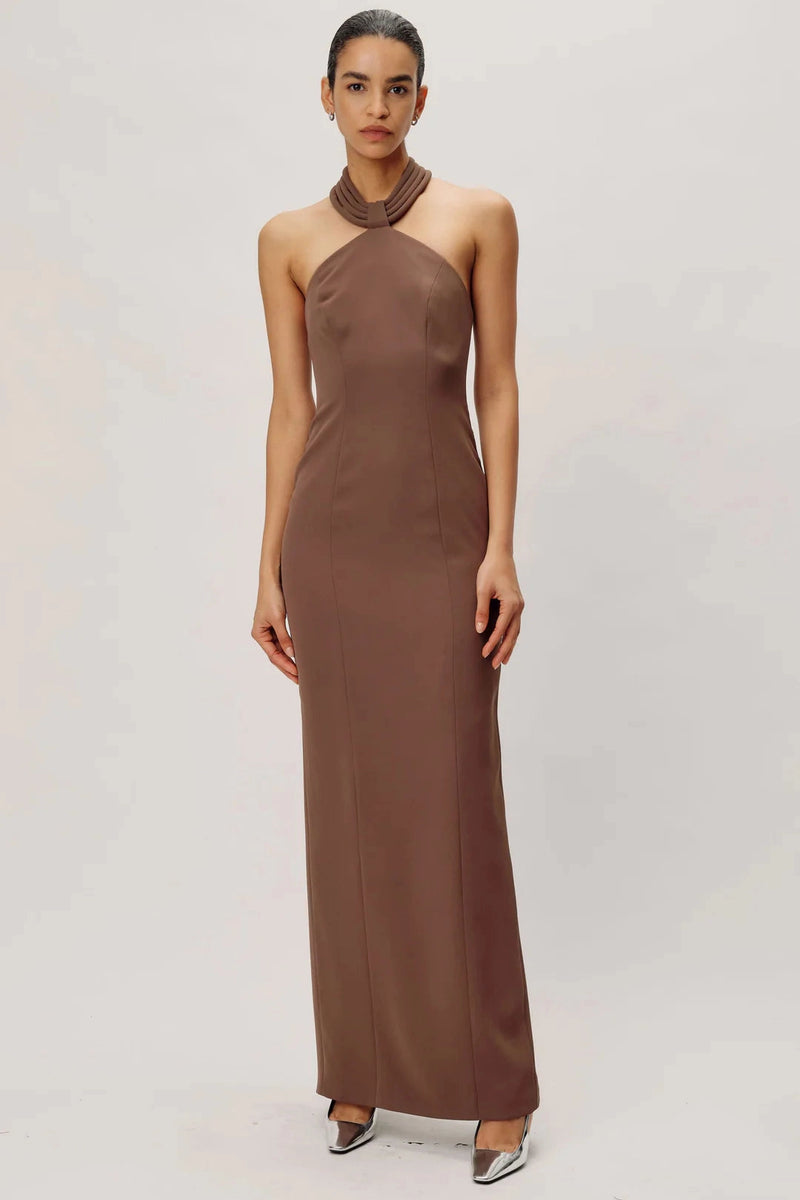 RONNY KOBO LENOX DRESS IN TOFFEE