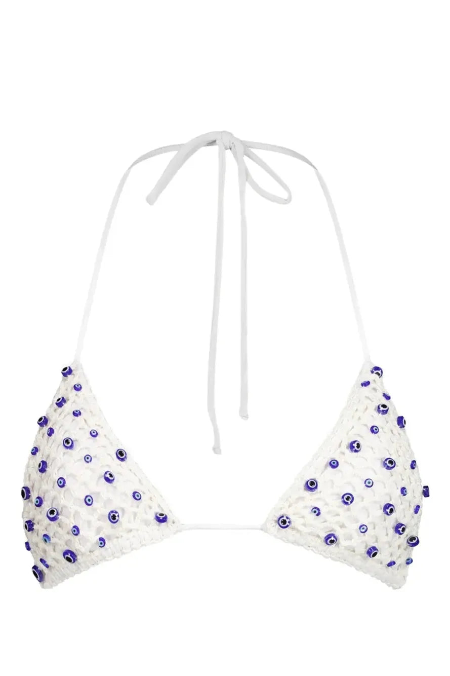 MICRO EVIL EYE BIKINI TOP
