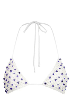 MICRO EVIL EYE BIKINI TOP