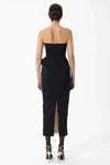RONNY KOBO PRADOVA DRESS IN JET BLACK/PEARL