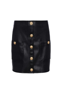 L'AGENCE TRUMAN MINI SKIRT IN BLACK