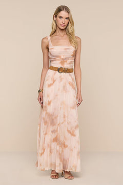TORIN PLEATED MAXI SKIRT