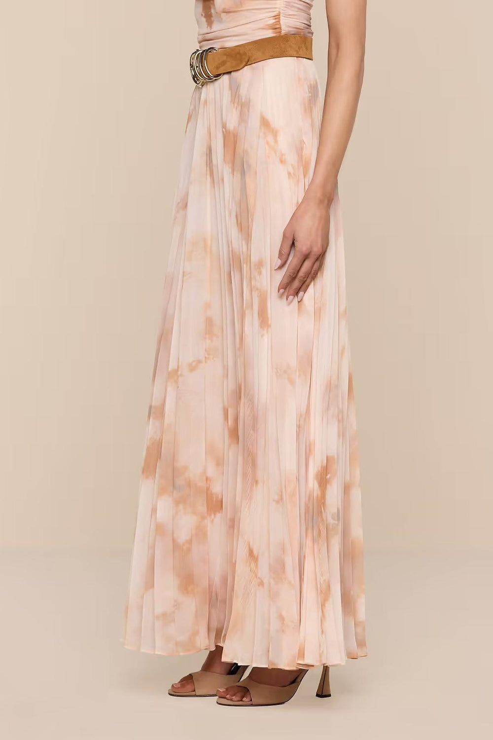 TORIN PLEATED MAXI SKIRT