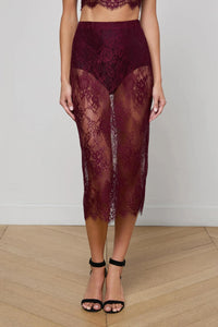 MAKENA LACE PENCIL SKIRT