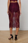 MAKENA LACE PENCIL SKIRT