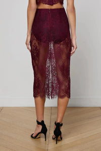 MAKENA LACE PENCIL SKIRT