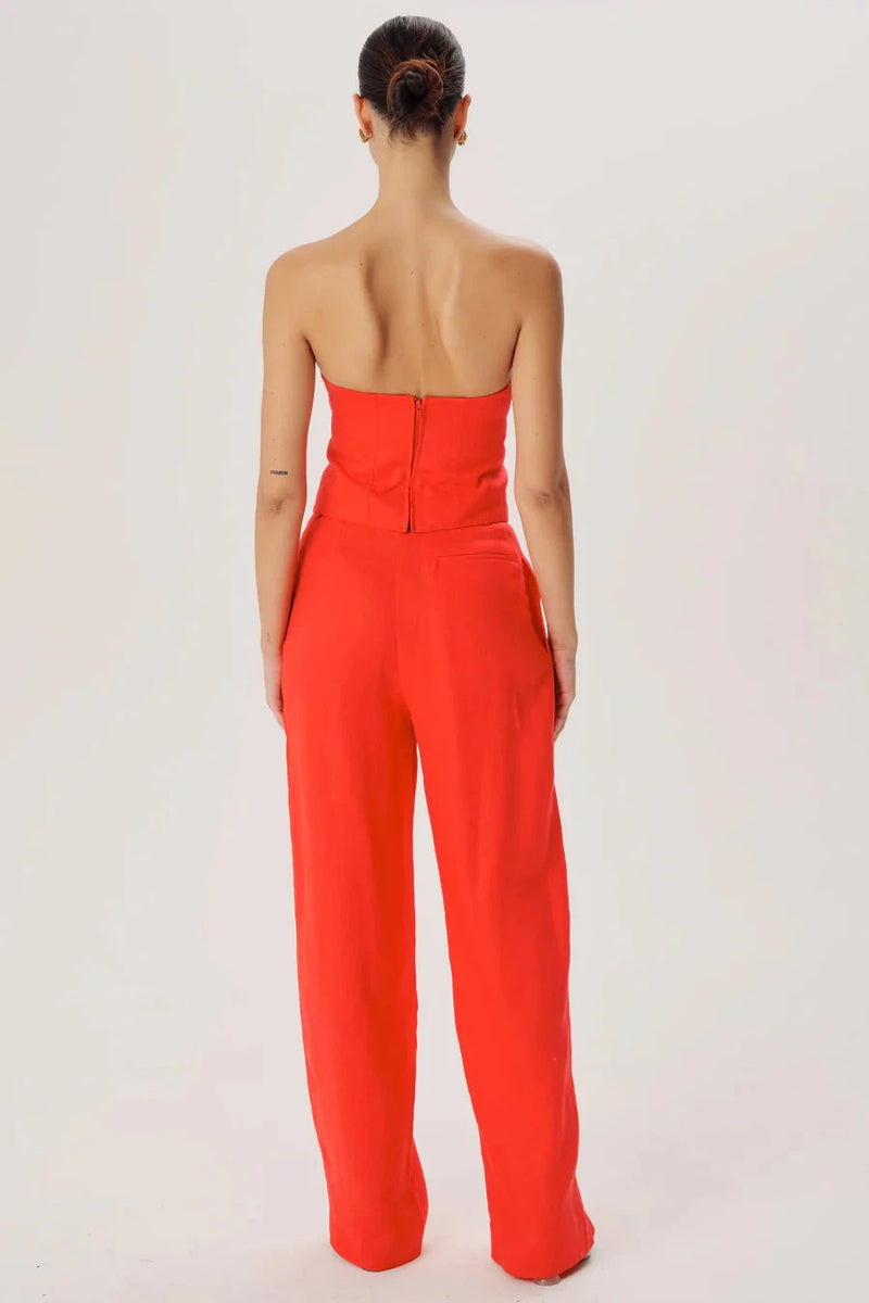 RONNY KOBO KREW PANT IN RED