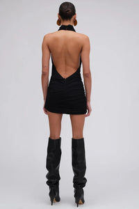 RONNY KOBO JOSE DRESS IN JET BLACK