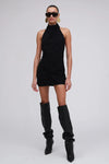 RONNY KOBO JOSE DRESS IN JET BLACK