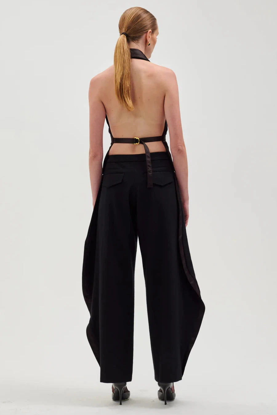 RONNY KOBO ANTRANIQUE PANTS IN BLACK