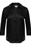 L'AGENCE DANI 3/4 SLEEVE BLOUSE IN BLACK