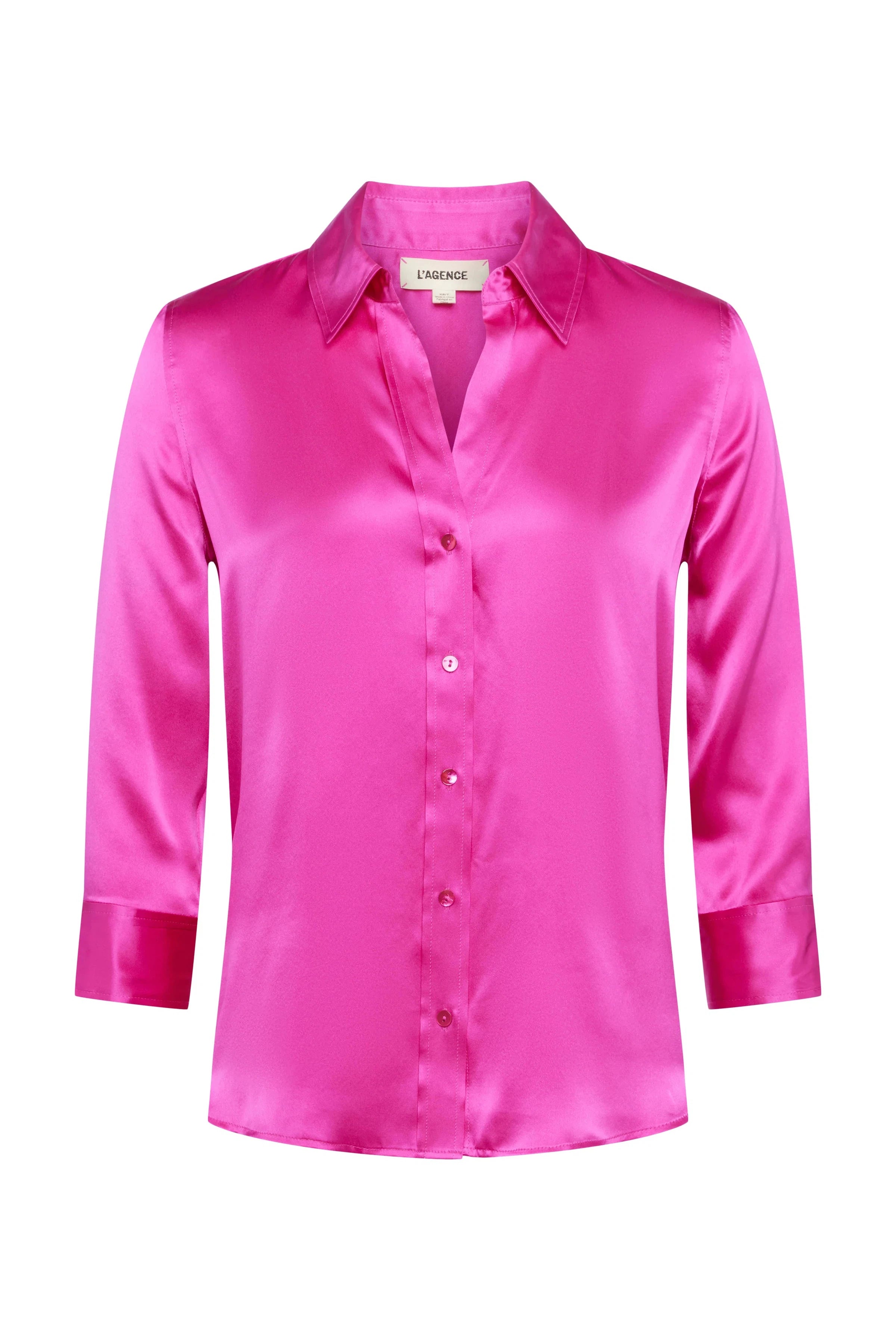 L'AGENCE DANI 3/4 SLEEVE BLOUSE IN STAR RUBY
