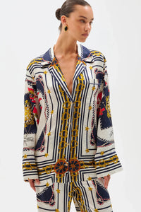 RONNY KOBO VALENTINA TOP IN MULTI SCARF