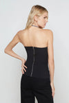 L'AGENCE FAY STRAPLESS BUSTIER IN BLACK