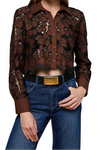 SEYCHELLE LACE CROPPED BUTTON DOWN
