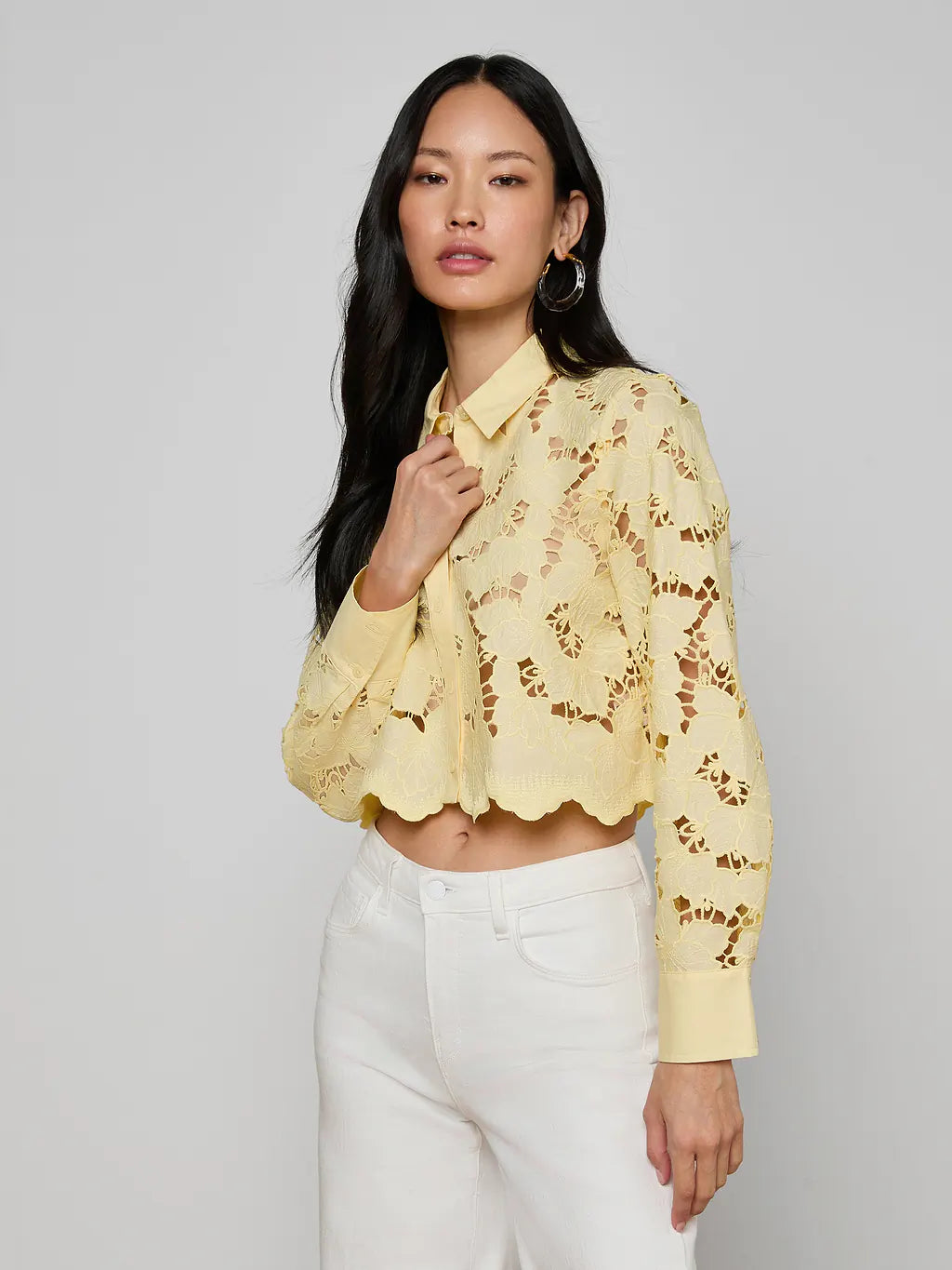 SEYCHELLE CROPPED BUTTONDOWN