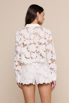 SEYCHELLE CROPPED BUTTON DOWN