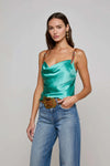 LUX BUCKLE STRAP COWL TANK