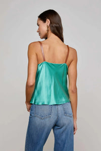 LUX BUCKLE STRAP COWL TANK