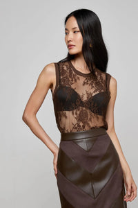 BRAX FLORAL LACE TANK